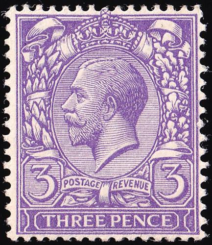 SG375WK 3d Violet, Wmk Inverted & Reversed - Unmounted Mint (Cat. £40) - (Spec: N22d)