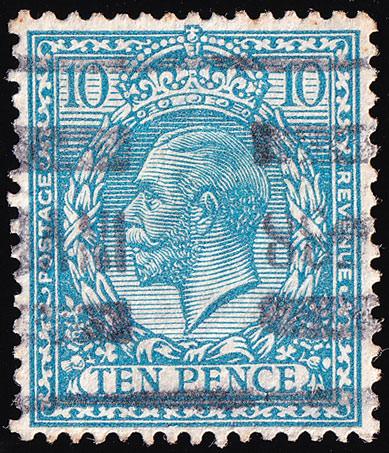 SG394a (N31) 10d Deep Turquoise-Blue - Fine Used (Cat. £30)