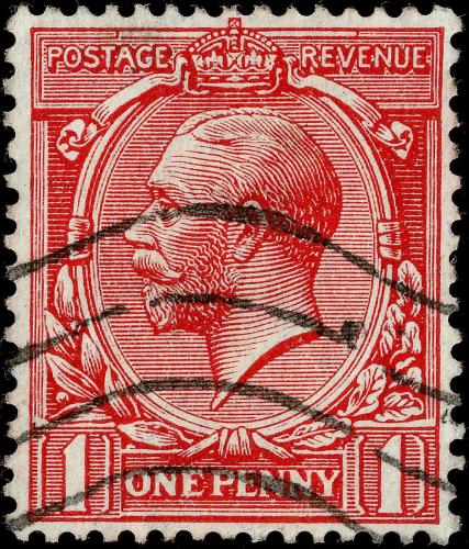 SG398 1d Dull Scarlet - Fine Used with Good Perfs (Cat. £225)