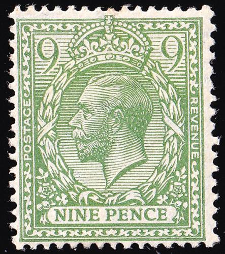 SG427 9d Olive-Green - Fine Mounted Mint (Cat. £12) - (Spec: N43) (Scott: 198)
