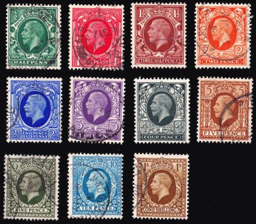 SG439-449 Set of 11 Dark Frames - Fine Used (Cat. £22.50)