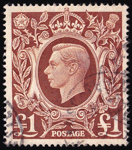 SG478C £1 Brown - Fine Used (Cat. £26) - (Spec: Q34) (Scott: 275)