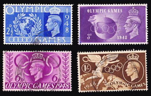 SG495-498 1948 Olympic Games - Fine Used (Cat. £3) - (Spec: QCom14-17) (Scott: 271-274)