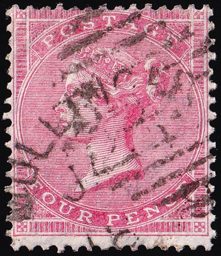 SG66 4d Rose-Carmine - Good Used (Cat. £75) - (Spec: J51, i) (Scott: 26)