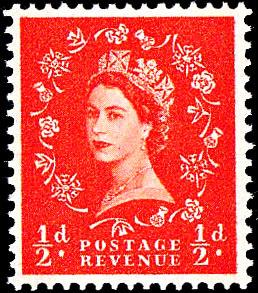 SG 610 &frac12;d orange