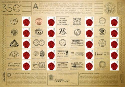 SG: LS78  2011 Postmark 350th Anniversary