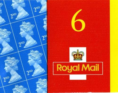 SG: MA1  6x2nd (w) reissued with cod post