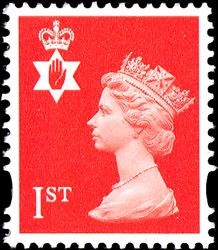 SG: NI88b 1st Bright Orange-Red P.15x14