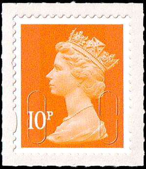 SG U2923 10p dull orange M14L