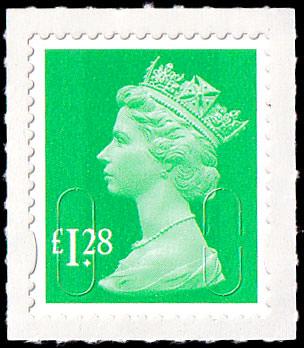 SG U2939 £1.28p emerald MA13