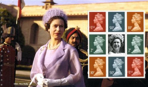 SG U3071t  2022 Queens Jubilee 1961 New Delhi Definitives Pane