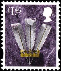 SG W158  £1.45p Prince Wales Feathers