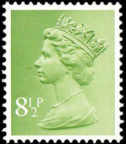 SG X938 8½p yellow green