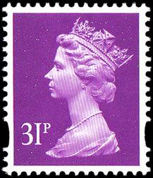 SG Y1695 31p mauve 2 band